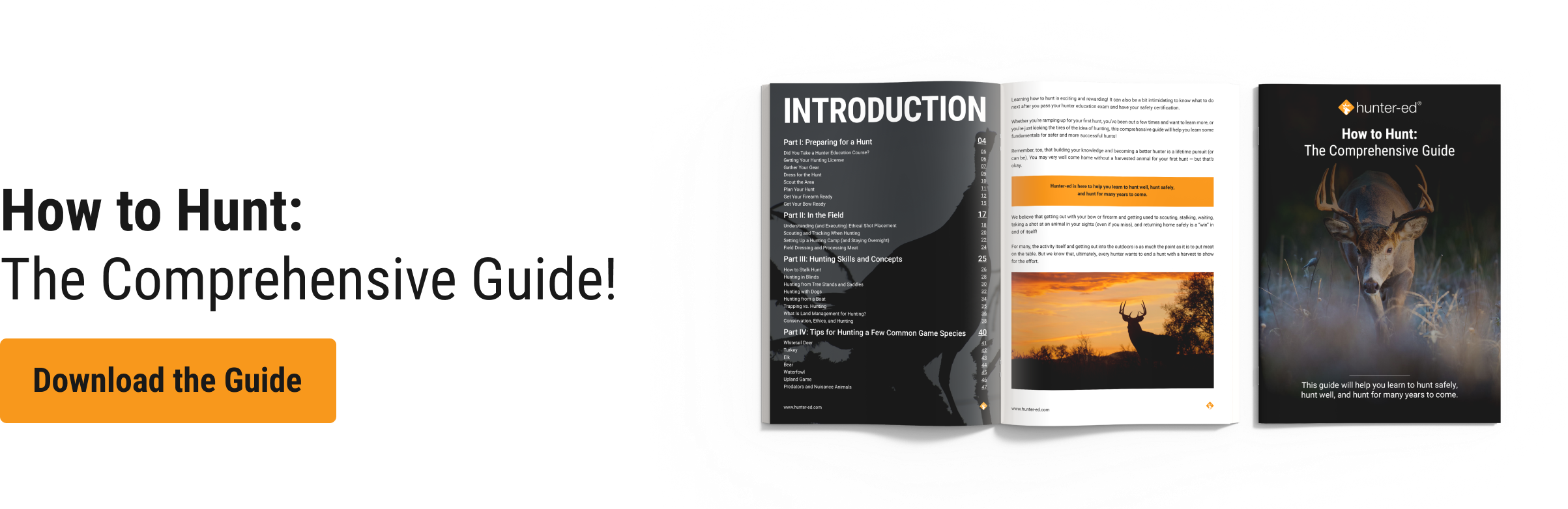 An image showing the free download of How to Hunt The Comprehensive Guide from Hunter-Ed.