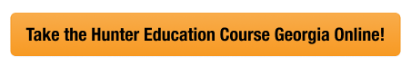 Yellow button to take the Georgia hunter safety course, get a Georgia hunting license concept. 