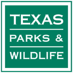TPWD logo illustrated, get a Texas hunting license concept.