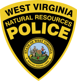West Virginia Natural Resources Police logo, get a WV hunting license concept.