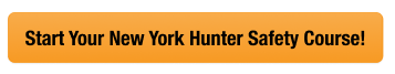 CTA button to start the NY hunter safety course, how to get a New York hunting license concept. 