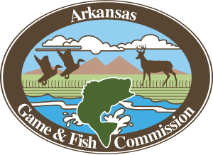 Arkansas Game & Fish Commission logo illustration, how much does an AR hunting license cost concept. 