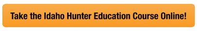 Button with text to take the Idaho hunter safety course online, how much does ID hunting license cost concept.