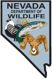 Nevada Department of Wildlife logo, how much does an Nevada hunting license cost concept.