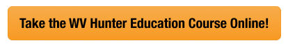 Button with text to take the WV hunter education course, how much does WV hunting license cost concept. 