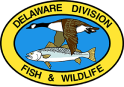 Delaware Division of Fish & Wildlife logo, how much does a DE hunting license cost concept.