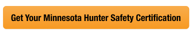Button with text get your Minnesota hunter safety card, look up Minnesota hunter education card concept.