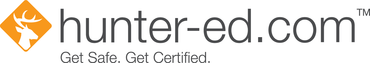 Hunter-Ed logo with tagline on white background