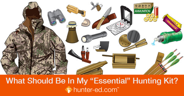 Infographic, What Should Be in My Essential Hunting Kit?